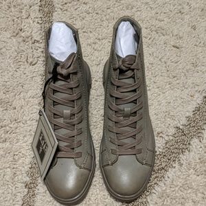 Frye's Women Gemma high charcoal veg tan leather